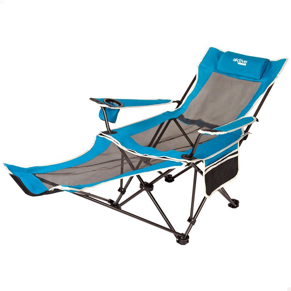 Aktive 62x168x95 Cm Sun Loungers Blau von Aktive