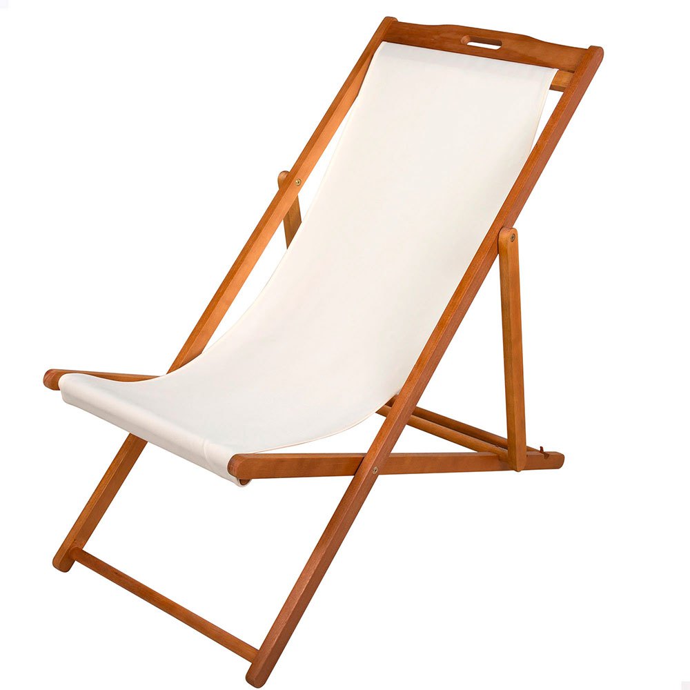 Aktive Acacia Wood Folding Sun Lounger Weiß Aktive Acacia Wood Folding Sun Lounger Weiß von Aktive