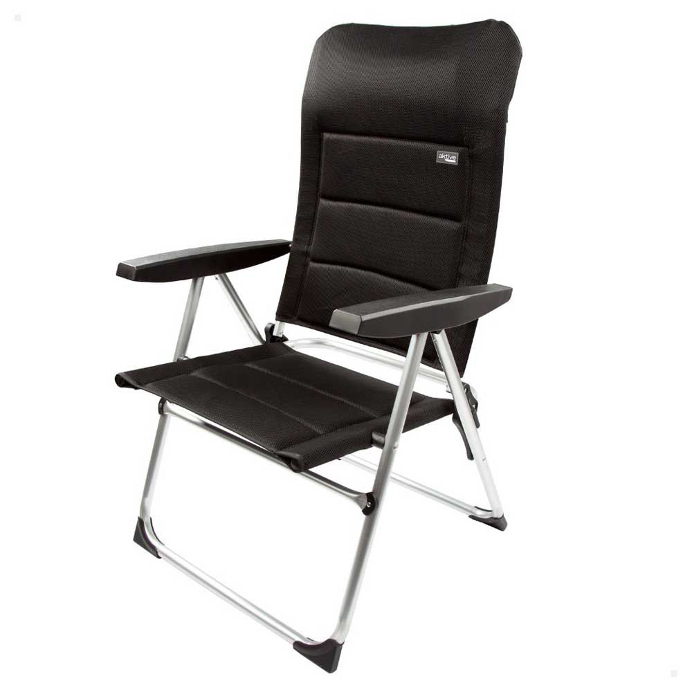 Aktive Deluxe Multiposition Folding Chair Schwarz 62 x 48 x 3 cm von Aktive