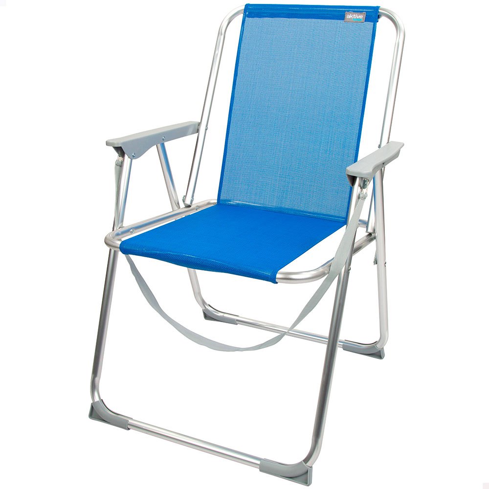 Aktive Fixed Folding Chair 53x44x76 Cm Blau von Aktive