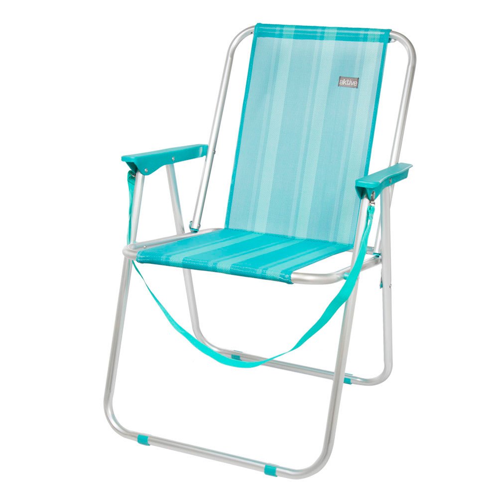 Aktive Fixed Folding Chair Aluminium 53x44x76 Cm Blau Aktive Fixed Folding Chair Aluminium 53x44x76 Cm Blau von Aktive