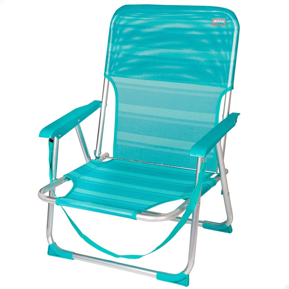 Aktive Fixed Folding Chair Aluminium 55x35x72 Cm Blau von Aktive