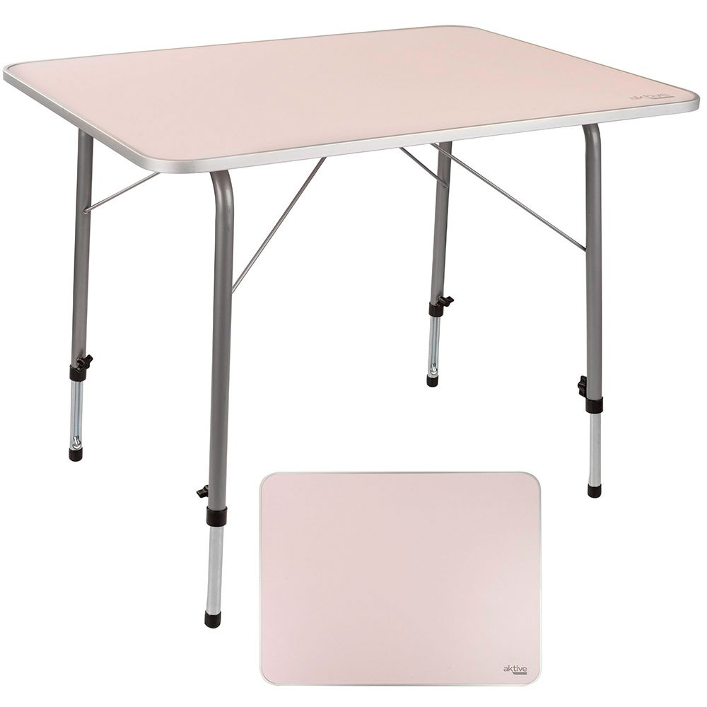 Aktive Folding Table Height-adjustable 80x60x 50-69 Cm Weiß von Aktive