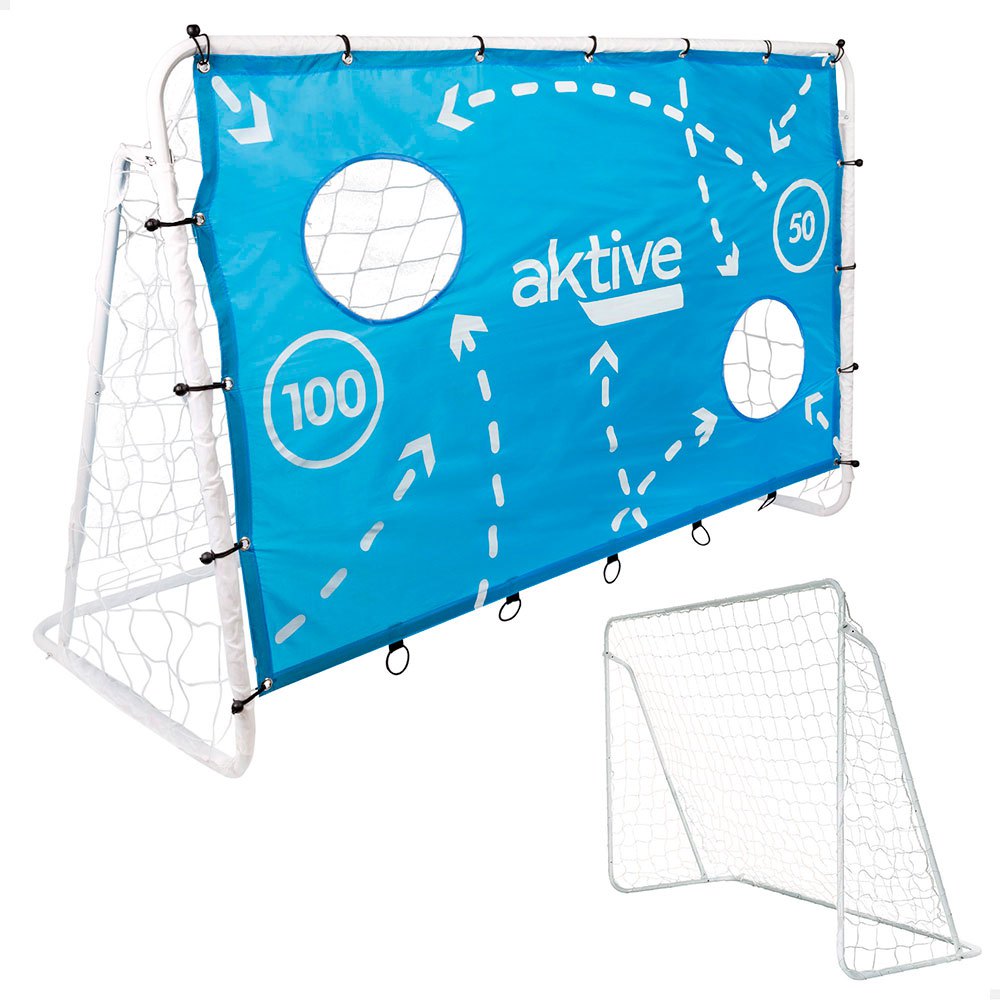 Aktive Metal Goal Weiß,Blau 182 x 91 x 122 cm von Aktive