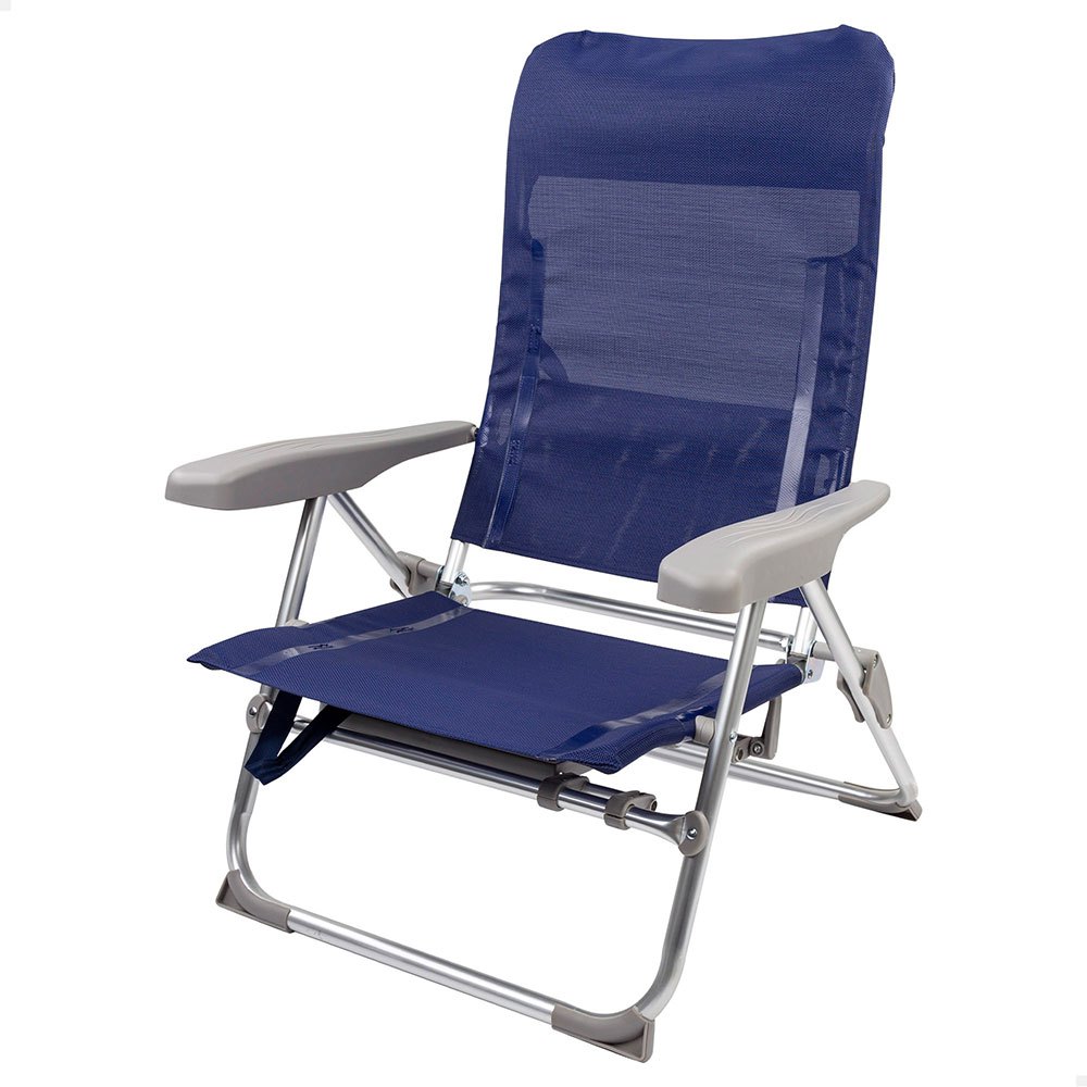 Aktive Slim Folding Chair Multi-position Aluminium 61x60x89 Cm Blau 61 x 60 x 89 cm von Aktive