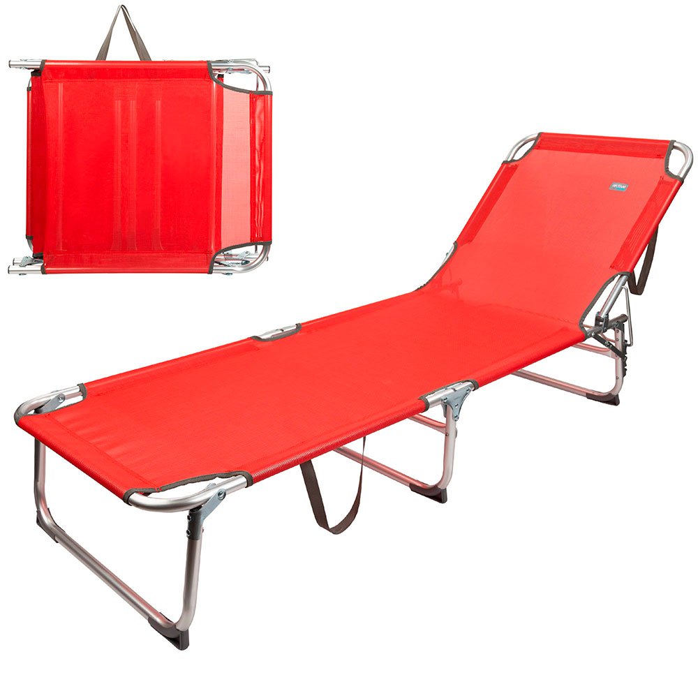 Aktive Textilano Folding Sun Loungers 188x58x30 Cm Rot Aktive Textilano Folding Sun Loungers 188x58x30 Cm Rot von Aktive
