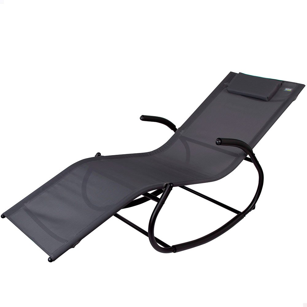 Aktive Textileno 60x172x75 Cm Lounger Schwarz von Aktive