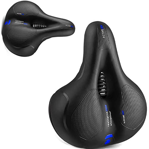 Akyandoo Komfort Fahrrad Sattel Fahrradsattel Fahrradsitz Gefedert Gepolstert Schwarz/Blau Akyandoo Komfort Fahrrad Sattel Fahrradsattel Fahrradsitz Gefedert Gepolstert Schwarz/Blau von Akyandoo