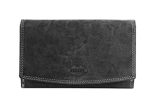 Akzent Damen - Geldbörse Echt Leder Portemonnaie 16 x 10 cm 3000178 Akzent Damen - Geldbörse Echt Leder Portemonnaie 16 x 10 cm 3000178 von Akzent