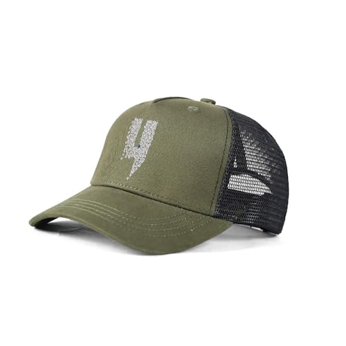 AlHECE Cap Herren Sonnenschirm Baseball Cap Radfahren Mesh Cap Buchstaben Print Sommer Mesh Atmungsaktiv Die Ganze Saison Vielseitig-B von AlHECE