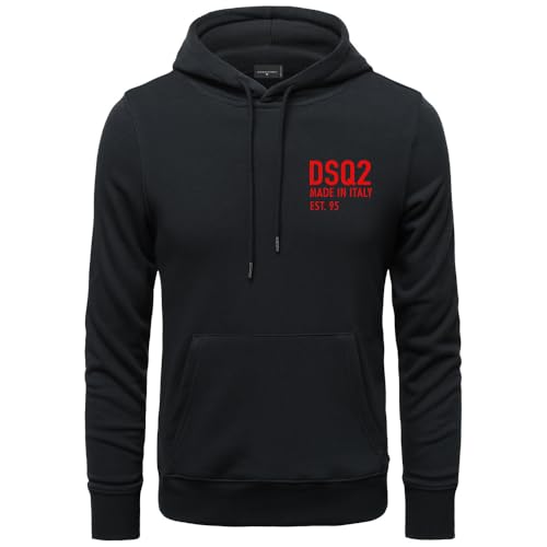 AlHECE Sweatshirts Frühling Und Herbst Herren Kleidung Hoodie Lose Casual Größe Pullover Hoodie-Schwarz 1-XXXL von AlHECE