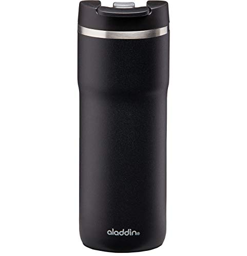 Aladdin Barista Java Thermavac Leak-Lock Edelstahl Thermobecher 0.47L Lava Black - Auslaufsicherer Becher - Kaffeebecher To Go Thermo - Hält 4 Stunden Heiß - BPA-Frei - Spülmaschinenfest von Aladdin