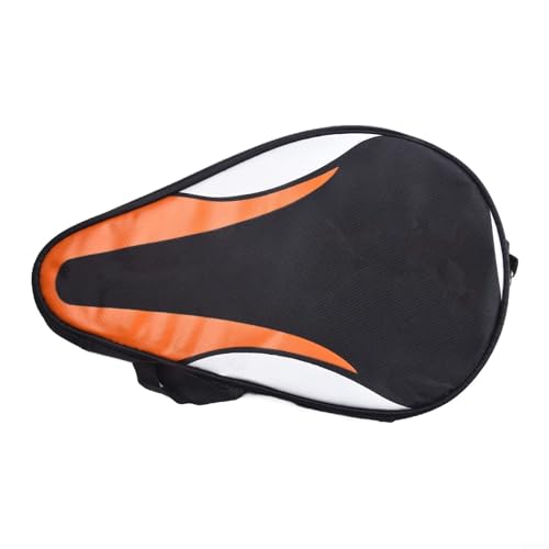 Alanmoship Tasche für Tischtennisschläger, wasserdicht, staubdicht, Oxford-Stoffmaterial, Tragegriff (Orange) von Alanmoship