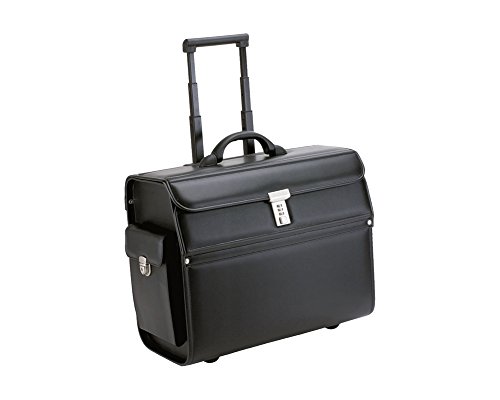Alassio 45033 - Pilotenkoffer MONDO, aus strapazierfähigem Lederimitat, ca. 46 x 38 x 22 cm, schwarz Alassio 45033 - Pilotenkoffer MONDO, aus strapazierfähigem Lederimitat, ca. 46 x 38 x 22 cm, schwarz von ALASSIO