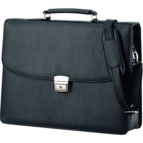 Alassio 47013 Aktentasche Anzio, Businesstasche aus Kunstleder, Umhängetasche mit Tragegriff und Schultertrageriemen, Mit Schloss abschließbar, Geschäftstasche schwarz, ca. 38 x 28,5 x 10 cm Alassio 47013 Aktentasche Anzio, Businesstasche aus Kunstleder, Umhängetasche mit Tragegriff und Schultertrageriemen, Mit Schloss abschließbar, Geschäftstasche schwarz, ca. 38 x 28,5 x 10 cm von ALASSIO