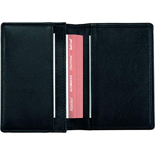 Alassio 42001 Visitenkartenetui aus feinem Nappaleder, mit 3 Fächer für ca. 30 Visiten- oder Kreditkarten Visitenkartenhülle, 11 cm, Schwarz Alassio 42001 Visitenkartenetui aus feinem Nappaleder, mit 3 Fächer für ca. 30 Visiten- oder Kreditkarten Visitenkartenhülle, 11 cm, Schwarz von ALASSIO