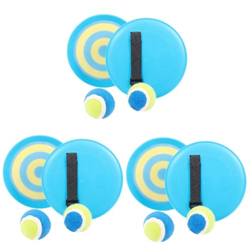 Alasum 3St klebriger Ball interaktives Spielzeug Interactive Toys Blaue Toys werfendes Spielzeug Paddle-Tennis-Spielzeug Eltern-Kind-Spielzeug Wurf-Fang-Ball-Spielzeug pp Blue von Alasum