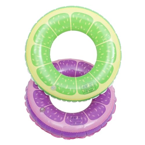 Alasum 5St Oranger Schwimmring aufblasbarer Pool Sommer Wasserspielzeug Outdoor-Schwimmring schwimmring Kind für Water Toy Sommerschwimmzubehör schöner Schwimmring PVC von Alasum