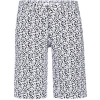 Alberto Audrey-K revolutional print flowers WR Bermuda Hose weiß von Alberto