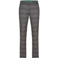 Alberto FRED - Glencheck Jersey Chino Hose kariert von Alberto