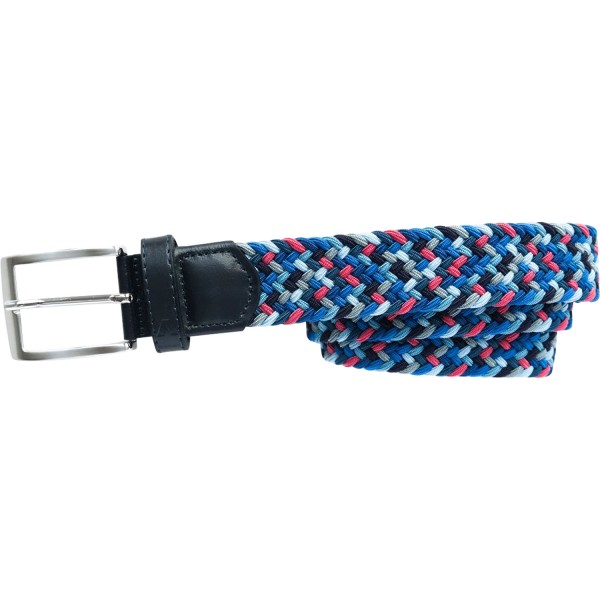 Alberto Gürtel Multicolor Braided navyweißbraun von Alberto