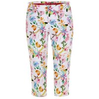 Alberto Mona C - summer flowers Capri Hose mehrfarbig von Alberto