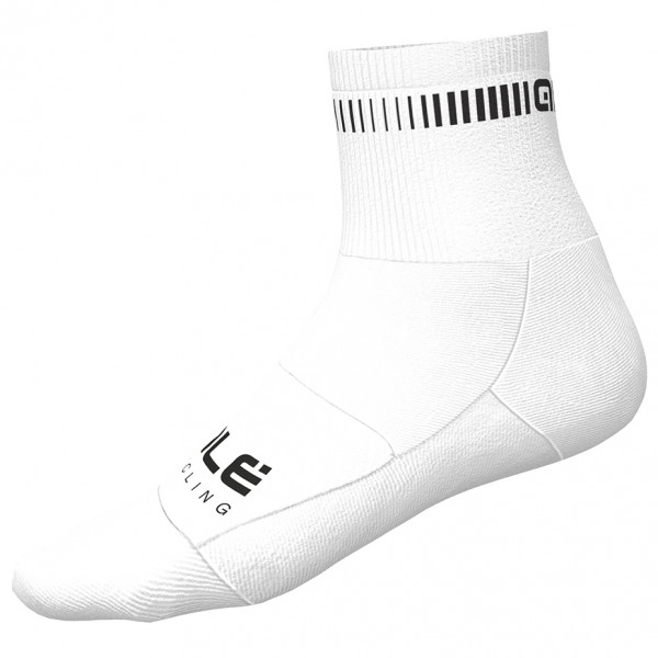 Alé - Logo Q-Skin Socks - Radsocken Gr 40-43 - M weiß von Alé