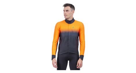 ale gradient long sleeve jacket schwarz orange fluo von Alé