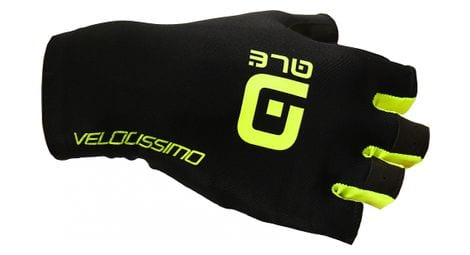 ale velocissimo kurze handschuhe schwarz neongelb von Alé