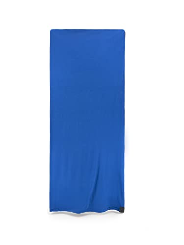 Alephnull Fleece Schlafsack Fleece Decke Wandern Camping (180x80cm, Blau) von Alephnull