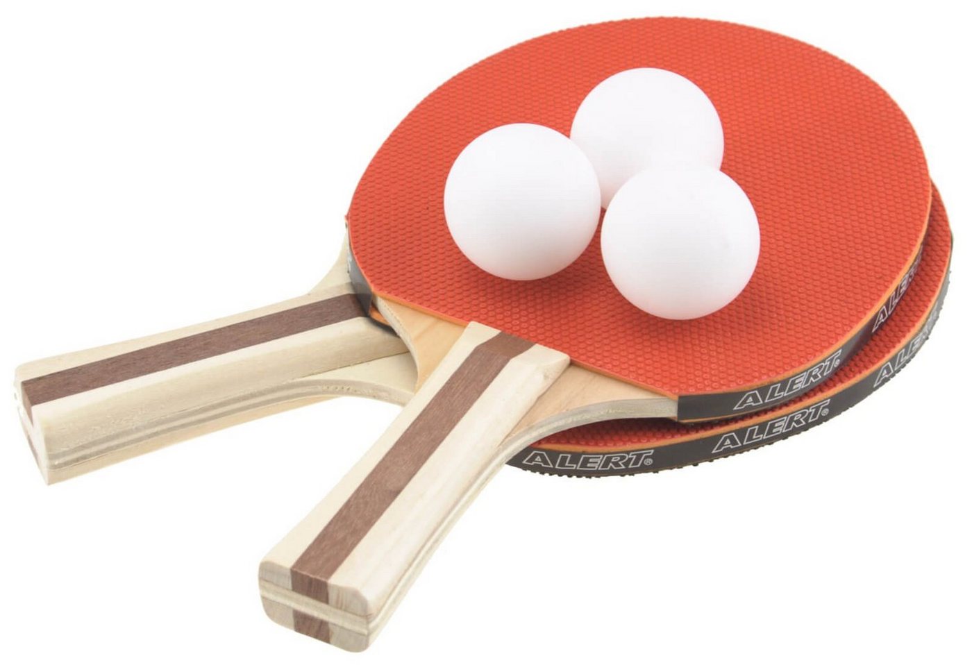 Alert Tischtennisnetz Tischtennis Set 2 Schläger - 3 Bälle Tischtennisschläger Alert Sport Alert Tischtennisnetz Tischtennis Set 2 Schläger - 3 Bälle Tischtennisschläger Alert Sport von Alert