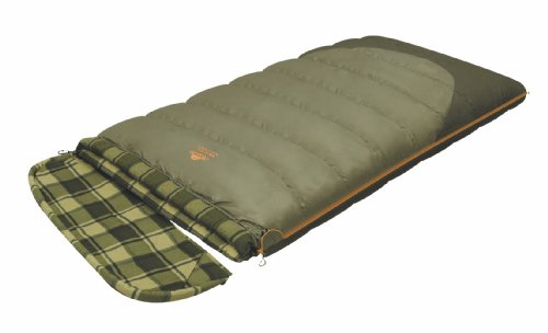 ALEXIKA Camping & Outdoor Schlafsack Siberia Wide Transformer, Linke Reißverschluss Deckenschlafsacke, grün-grau/Kariertes grün-grau, 230 x 100 cm von Alexika