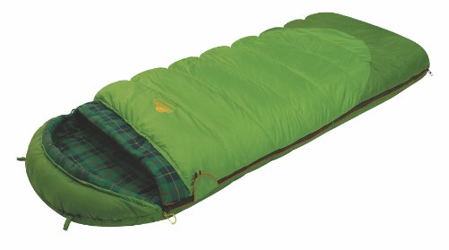 ALEXIKA Unisex-Adult Schlafsack Siberia Plus, linke Reißverschluss Deckenschlafsack, grün/Kariertes grün von Alexika