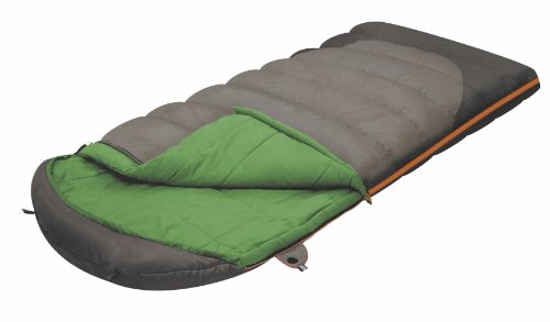 ALEXIKA Unisex-Adult Schlafsack Summer Wide Plus, Linke Reißverschluss, grün-grau/grün, 230 x 100 cm ALEXIKA Unisex-Adult Schlafsack Summer Wide Plus, Linke Reißverschluss, grün-grau/grün, 230 x 100 cm von Alexika