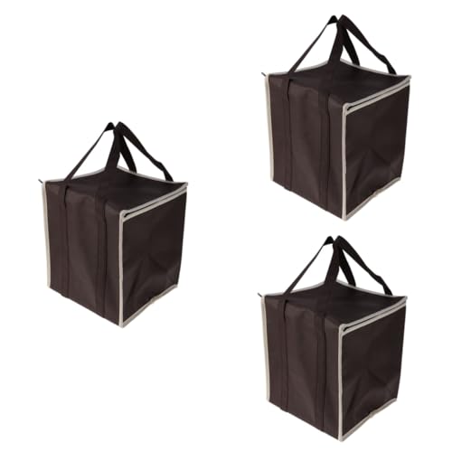 Alipis 3 Stück Isolierte Einkaufstasche Aus Vliesstoff Lebensmitteltasche Aus Vliesstoff Kühltasche Aus Vliesstoff Isolierte Tasche Isolierte Kühltasche von Alipis
