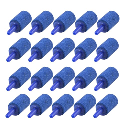 Alipis Aquarium-Luftstein Mineralblasendiffusor Entriegelungswerkzeug Blauer Zylinder Bubbler Luftpumpe Zubehör Für Aquarien Hydrokultur 20 Stück von Alipis