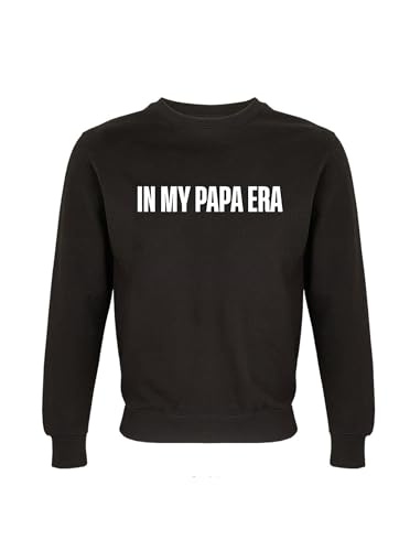 All You Can Tee Ali Mami, Sweatshirt mit Rundhalsausschnitt Papa Era, Schwarz, Größe S von All You Can Tee