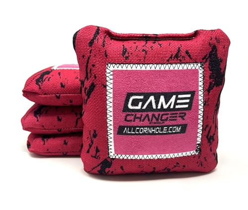 Allcornhole.com Gamechanger Cornhole Bags | Patentierte Technologie | ACL Pro genehmigt | 4er-Set (Rosa) von Allcornhole.com