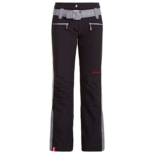 Almgwand W Peistakogel Schwarz - Winddichte atmungsaktive Damen Softshellhose, Größe 42 - Farbe Black - Grey Almgwand W Peistakogel Schwarz - Winddichte atmungsaktive Damen Softshellhose, Größe 42 - Farbe Black - Grey von Almgwand 1928