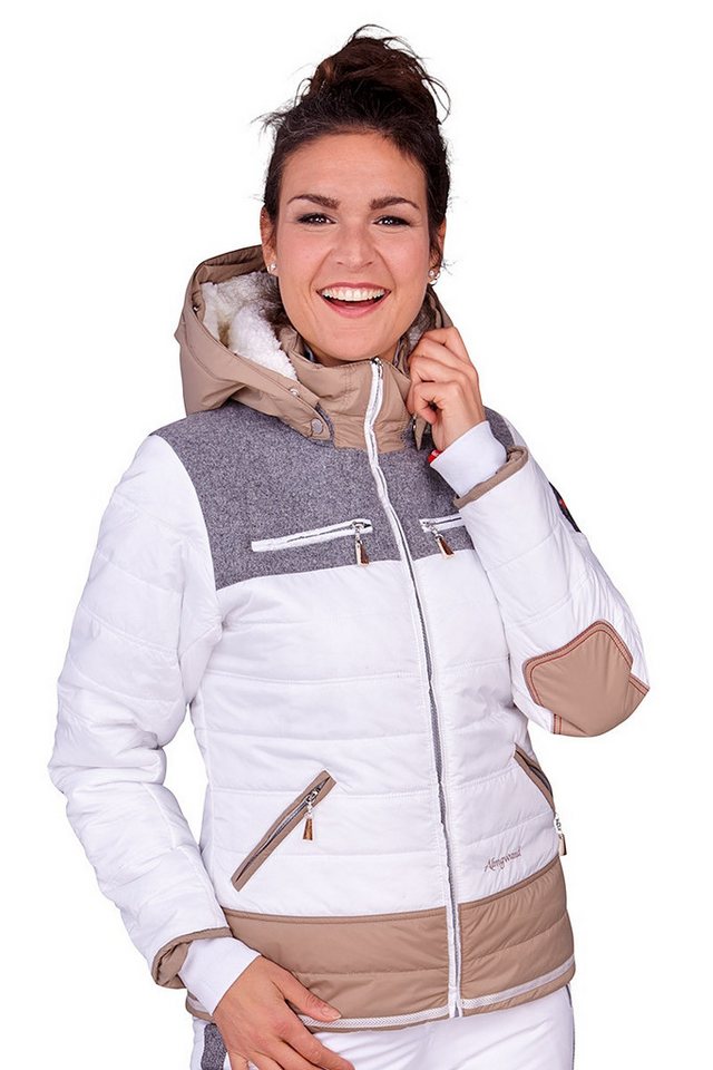 Almgwand Outdoorjacke Skijacke Damen - KARSTEIN - offweiß/sepia von Almgwand