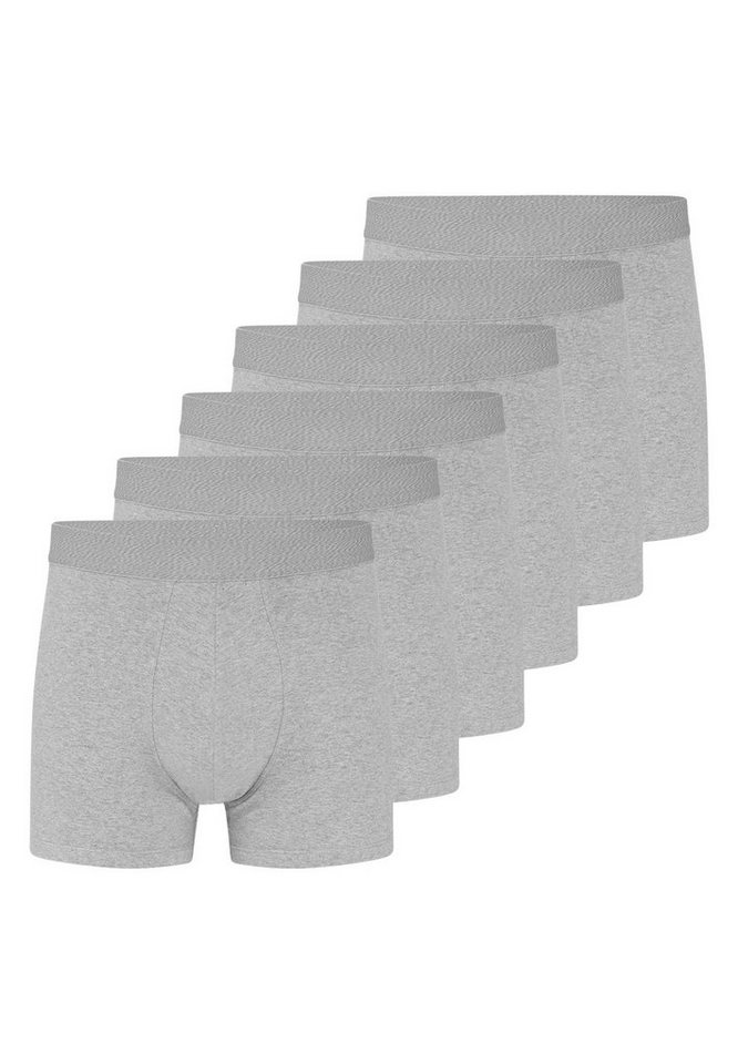 Almonu Retro Boxer 6er Pack Organic Cotton - Melange (Spar-Set, 6-St) Retro Short / Pant - Baumwolle - Ohne Eingriff - von Almonu