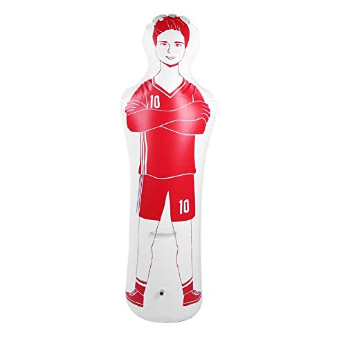 1,6 m Fußballtraining Dummy Freistoß Verteidiger Wand PVC Boxsack für Fußball Praxis Boxtraining(rot) von Alomejor