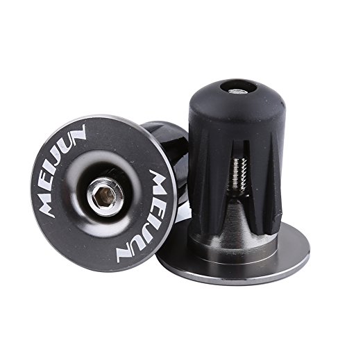 2 Fahrrad Lenker Enden Fahrrad Ersatzteile Aluminium Legierung Fahrrad Griff Bar Grips Plugs Kappen für Fahrrad-Zubehör, titan 2 Fahrrad Lenker Enden Fahrrad Ersatzteile Aluminium Legierung Fahrrad Griff Bar Grips Plugs Kappen für Fahrrad-Zubehör, titan von Alomejor