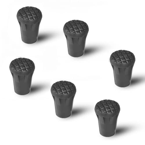 6 Stück Outdoor Wanderstock Kappe 4 cm Schwarz Gummi Spitze für Wanderstöcke Schutzkappe für Trekkingstöcke Camping Berge Endspitze Fußkappe 6 Stück Outdoor Wanderstock Kappe 4 cm Schwarz Gummi Spitze für Wanderstöcke Schutzkappe für Trekkingstöcke Camping Berge Endspitze Fußkappe von Alomejor