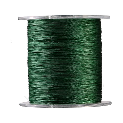 Alomejor Angelschnur, 300 m, 4 Stränge, geflochten, super stark, Multifilament-Fischschnur, 9 Größen in Grün (0,6-grün) Alomejor Angelschnur, 300 m, 4 Stränge, geflochten, super stark, Multifilament-Fischschnur, 9 Größen in Grün (0,6-grün) von Alomejor
