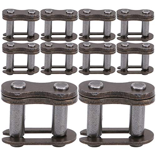 Alomejor 10 Stück Roller Chain Connector Link 25H Robuste Professionelle Fahrradkette Master Links Ketten Ketten Kettenräder Alomejor 10 Stück Roller Chain Connector Link 25H Robuste Professionelle Fahrradkette Master Links Ketten Ketten Kettenräder von Alomejor