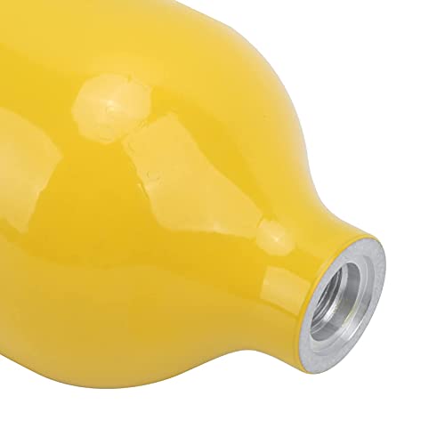 Alomejor 1L Tauchflasche Kit, Tauchflaschenausrüstung Tragbarer Sauerstofftank Unterwasser Schnorcheln Sauerstoffflasche Kit(Gelb) von Alomejor