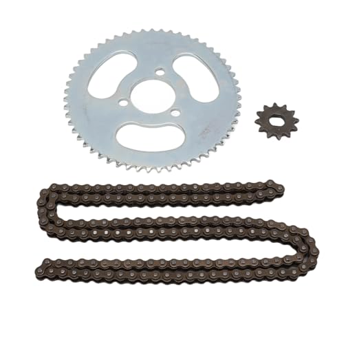 Alomejor 25H Kettenradsatz Stahl 55T Hinterradritzel 12T Vorderradritzel für 47CC 49CC Mini Motorrad ATV Bike Alomejor 25H Kettenradsatz Stahl 55T Hinterradritzel 12T Vorderradritzel für 47CC 49CC Mini Motorrad ATV Bike von Alomejor