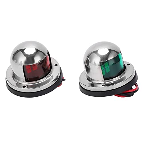 Alomejor 2pcs Boot Navigationslicht Grün und Rot Marine Signallichter für Boot Yacht Skeeter DC 12V 24V Alomejor 2pcs Boot Navigationslicht Grün und Rot Marine Signallichter für Boot Yacht Skeeter DC 12V 24V von Alomejor