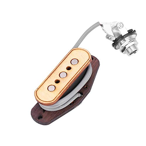 Alomejor 3 String Gitarren Tonabnehmer DIY Guitar Cigar Box Prewire Guitar PickupTransducer für die Reparatur von Gitarren mit Eingangsbuchse Alomejor 3 String Gitarren Tonabnehmer DIY Guitar Cigar Box Prewire Guitar PickupTransducer für die Reparatur von Gitarren mit Eingangsbuchse von Alomejor